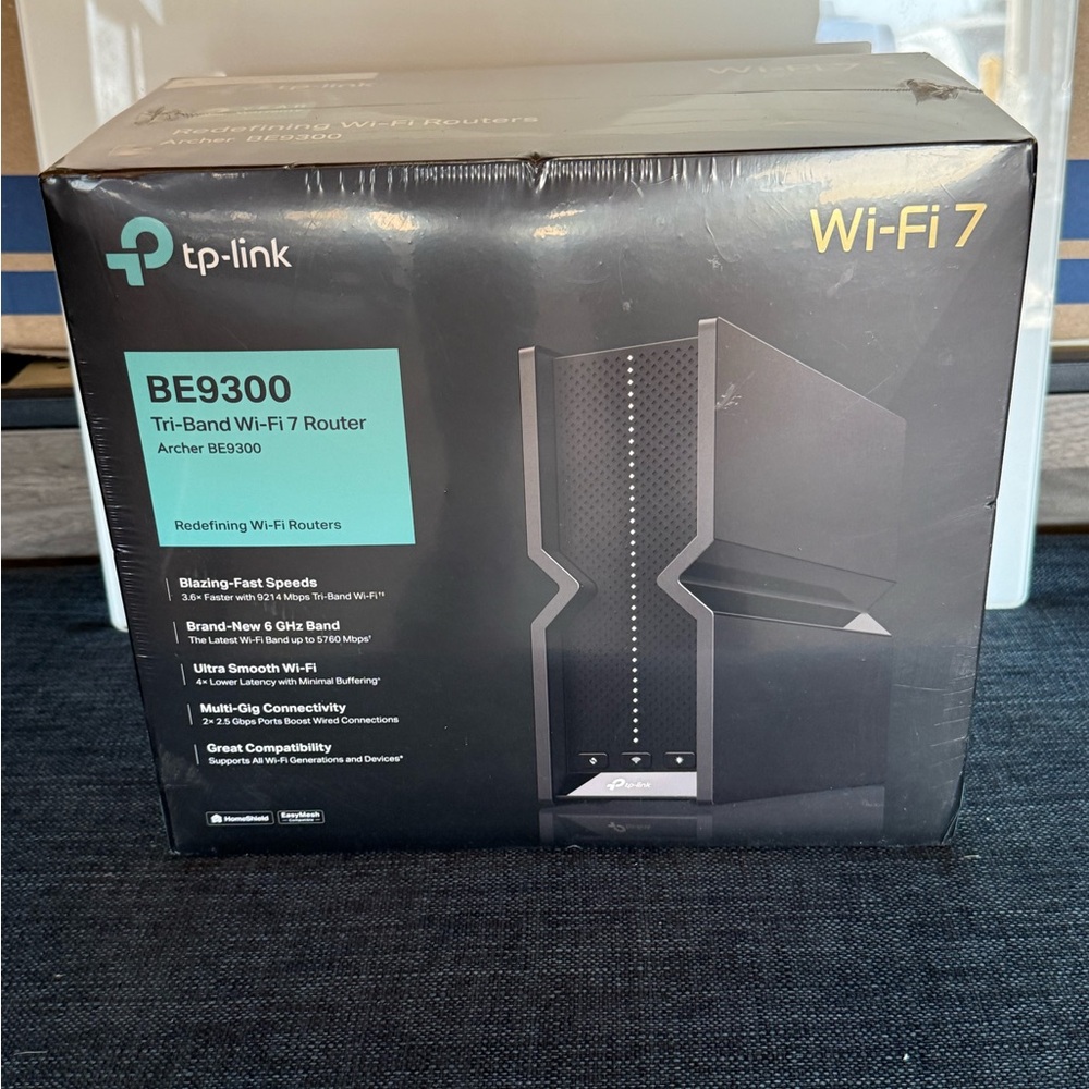NEW SEALED TP-Link Archer BE9300 Router Tri-Band WiFi 7 Wireless Router